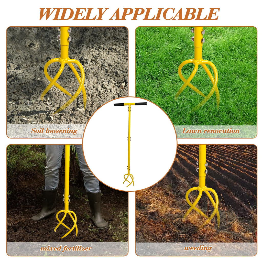 BARAYSTUS Hand Tiller, Twist Garden Claw Cultivator for Soil loosening