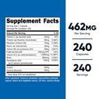 Nutricost Vitamin B Complex 462mg, 240 Capsules - with Vitamin C - Energy Complex