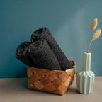 ZUPERIA Bar Mop Kitchen Towels - Pack of 12 (16" x19”) 100% Ring Spun Cotton - Dish Washcloths for Superb Cleaning and Less Lint - Highly Absorbent Dish Cloths and Dish Towels for Everyday use (Grey)