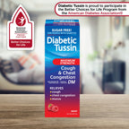 Diabetic Tussin DM Maximum Strength Cough Medicine with Chest Congestion Relief - 8 Fl oz - Liquid Cough Syrup, Safe for Diabetics, Berry Flavored (Pack of 2)