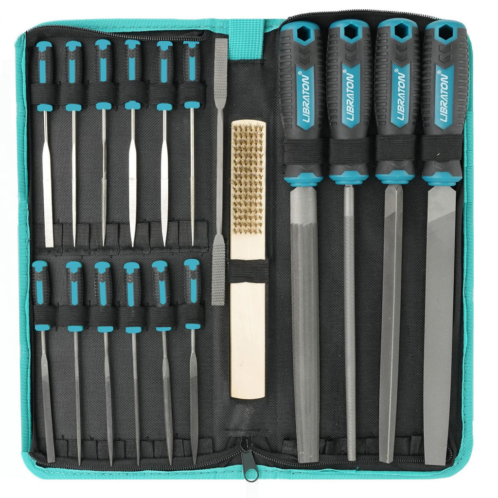 LIBRATON 31PCS Metal File Set, Metal Files, 12 Needle Files