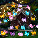 JASHIKA Cat Décor Cute Indoor String Light Fairy Lights Plug in Decorative Lights 10ft 30LED Battery Operated or USB for Bedroom Kids Tent Camping Christmas Tree Ornaments