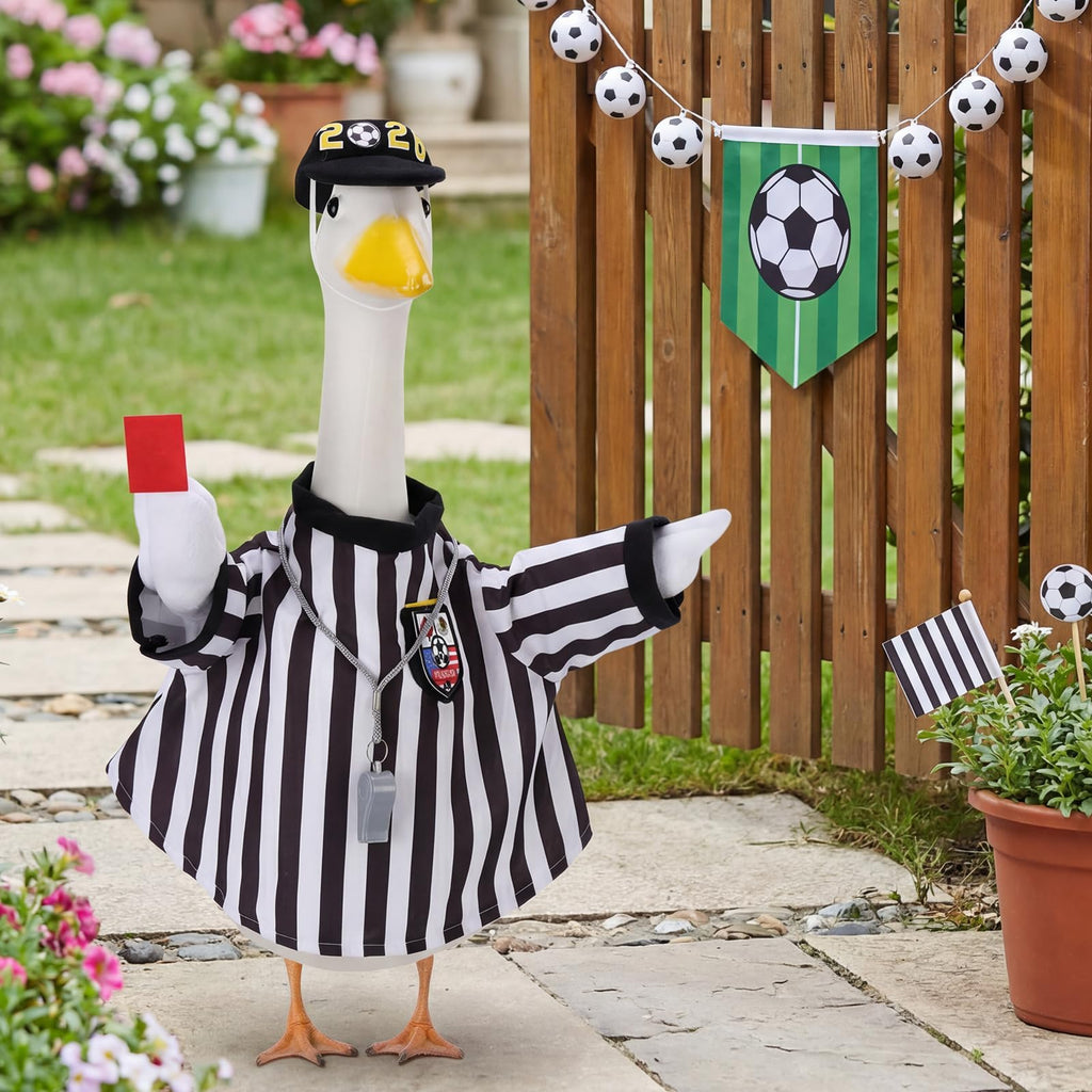 EKOREST Referee Porch Goose Outfits for 23 Inch Statue