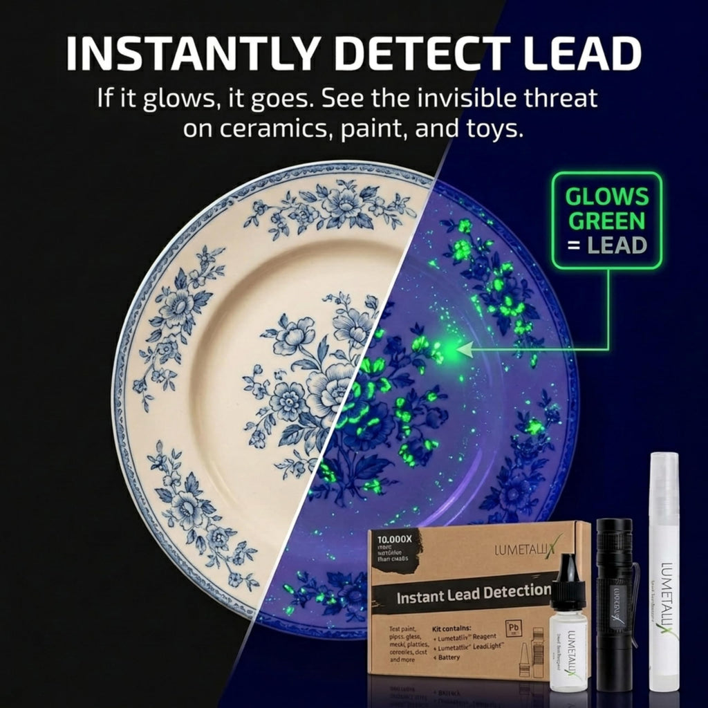 Lumetallix The Original Glowing Lead Test - Instant Lead Detection Lead Test Kit for Paint, Ceramics & more Fast, Accurate Results Home Safety & Easy to Use - Home Lead Test Kit - Lead Paint Test Kit