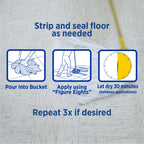 Zep High Traffic Floor Polish - 1 Gal (Case of 2) ECZUHTFF1282- Scuff-Resistant Durable Finish for Vinyl, Concrete, Rubber, Tile, and Terrazzo Floors