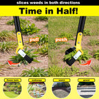 Bird Twig Garden Hoe for Weeding - Sharp Push Pull Blade,Stainless Steel Stirrup Weeder Hoe, 30-54 Inch Adjustable, Stand Up Loop Weed Hoe Tool for Women Seniors