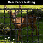 POYEE Deer Fence Netting 5x100ft Plastic Mesh Netting for Garden Protection