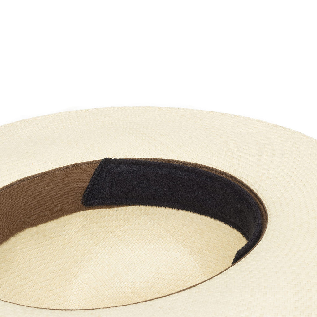Hat Sweat Liner Guard – No Sweat No Odor Prevents Stains | Breathable Soft Terry Size Reducer for Panama Fedora & Caps Black