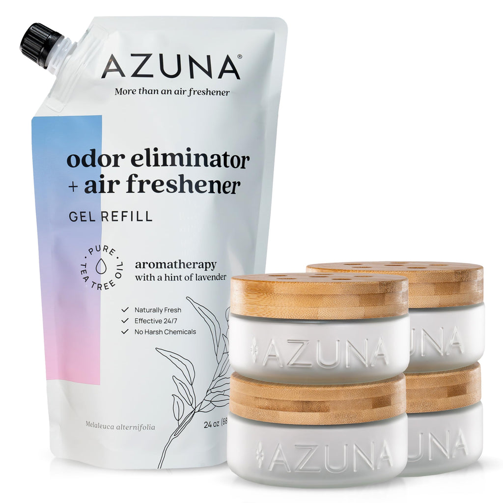 Azuna Home Odor Eliminator for Strong Odor | 2 Room Kit | Aromatherapy