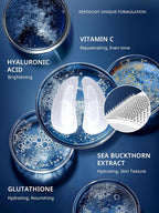 depology Deepcare+ Serum-Infused Micro Dart Patche | 12 Pairs Eye Mask | Under Eye Patches for Wrinkles | Hydrating Eye Mask with Peptides