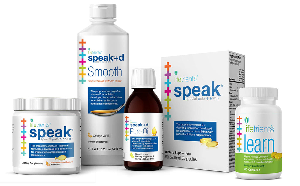 Lifetrients – Speak Complete Pure Oil – Natural Lemon – 4.05 oz – Pediatrician Formulated to Support Children with Special Nutritional Requirements – Enhanced with Omega-3, Vitamin A, D3, E & K