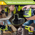 Upgraded 3.8Ah P102 Replacement for Ryobi 18V Battery and Charger Combo Lithium ion Compatible with Ryobi 18V ONE + Battery P108 P103 P104 P105 P107 P109 P122 Cordless Power Tools & Charger P117 P118