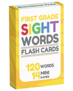 Sight Words Flash Cards 1st Grade - 120 High Frequency Words from Dolch's and Fry's Lists for 6-7 Years