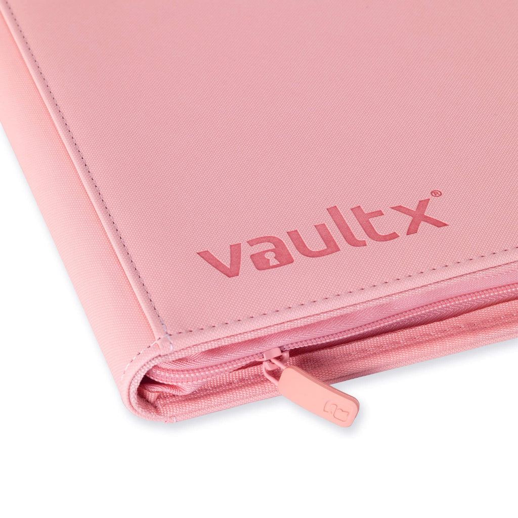 Vault X 9 Pocket Trading Card Zip Binder, 360 Cards, Premium Exo-Tec Album Material, 20 Side-Loading Pages, Folder for Collectible Games, Sports, TCG (Pink)