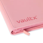 Vault X 9 Pocket Trading Card Zip Binder, 360 Cards, Premium Exo-Tec Album Material, 20 Side-Loading Pages, Folder for Collectible Games, Sports, TCG (Pink)