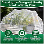 2 Pack Garden Netting for 8x4FT Raised Beds, Ultra-Fine Mesh Plant Covers with Drawstring, Bird, Pest & Small Animal Barrier for Vegetables, Fruits & Flowers