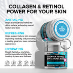 Anti-Aging Face Moisturizer with Retinol, Collagen & Hyaluronic Acid - Made in USA - Moisturizer Face Cream for Women & Men - Firming & Hydrating Neck Cream - Day & Night Skin Care - 2-Pack