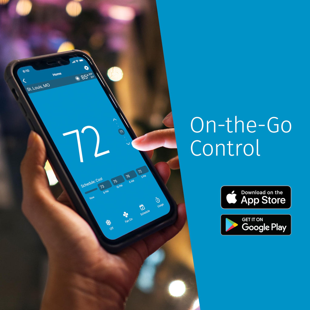 Sensi Lite Smart Thermostat, WiFi, Alexa, DIY, Energy Star Certified, ST25
