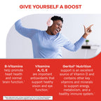Geritol, Multivitamin Supplement, Contains B-Vitamins, Antioxidants, Vitamins C, E & D and Iron, 27 Essential Vitamins and Minerals, Gluten-Free, Non-GMO, No Artificial Sweeteners, 100 Tablets, 3 Pack