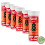 8Greens Supergreens Tablets | Super Greens Powder Superfood Tablet, Metabolism Immunity & Focus, Daily Greens Effervescent Tablets, Organic: Aloe Vera, Spirulina, Chlorella, Blood Orange, 60 Servings