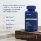 Trace Minerals Magnesium Glycinate - Gentle Magnesium Glycinate Supplement for Healthy Sleep & Relaxation Support - Healthy Mind & Energy - Vegan - Gluten-Free - 180 Count (180 Servings)