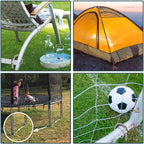 Eurmax USA 12" Windproof Trampoline Stakes,Rust-Proof Galvanized Steel U-Shape Ground Anchor,Commercial Tent Stakes for High Winds,Secure Anti-Flip Tie Down for Soccer Goals,Swing Sets,Fences&Playsets
