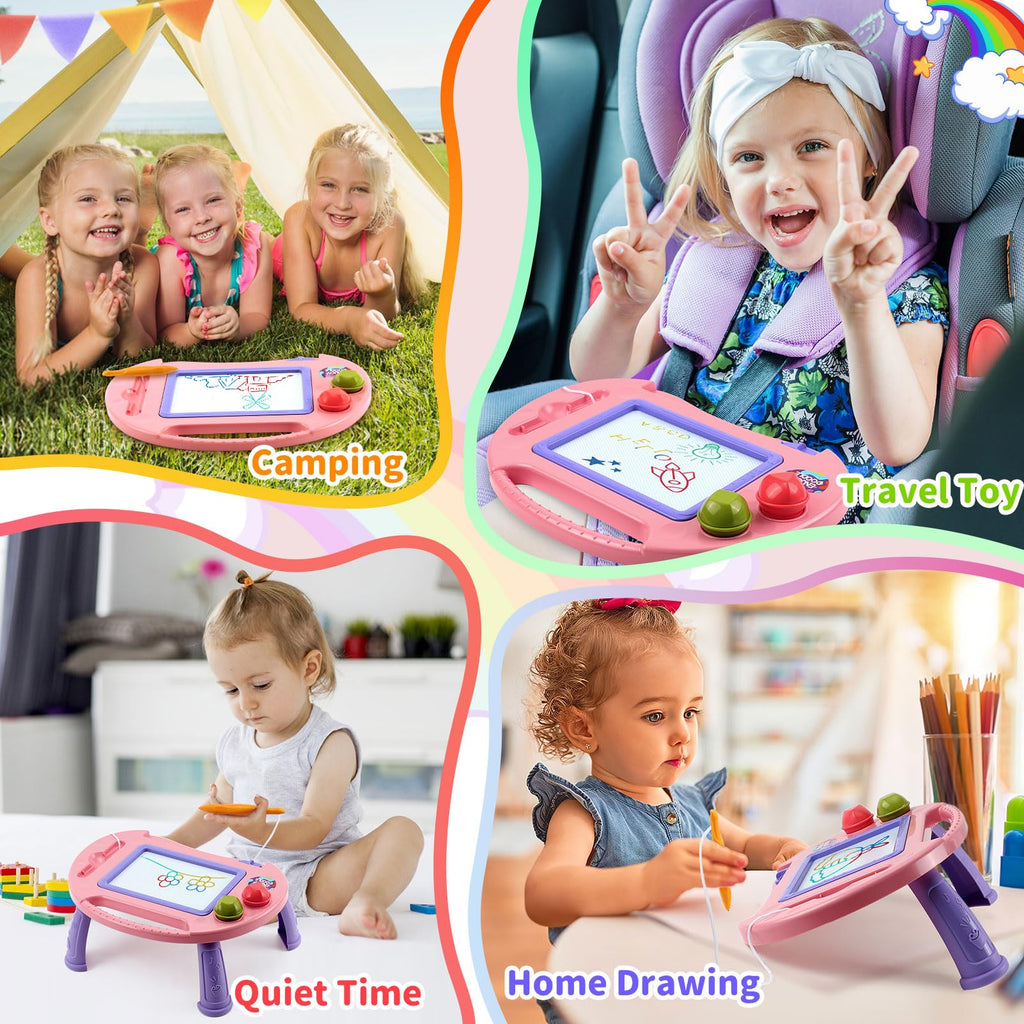 BABLOCVID Magnetic Drawing Board for Toddlers Girl Toys Doodle Board Pad