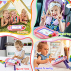 BABLOCVID Magnetic Drawing Board for Toddlers Girl Toys Doodle Board Pad