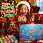 Axolotl Squishy Advent Calendar 2026,24 Axolotl Slow Squisies Toys,Christmas Countdown Calendar Party Favors,Christmas Stocking Stuffers Gifts