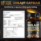 Irish Sea Moss & Shilajit Bundle for Natural Energy, Sleep Support & Hair Growth, Made with Black Seed Oil, Ashwagandha, Ginger, Rhodiola Rosea, Vitamins C & D, for Man & Women, All-in-1 Supplement