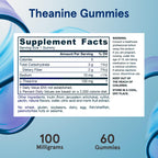 Jarrow Formulas® Theanine 100 mg Gummies, Dietary Supplement That Promotes Calmness, 60 Apple-Flavored Gummies, 60 Day Supply