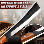 Freelander Japanese Machete with Wood Sheath for Yard Work, Gifts for Men