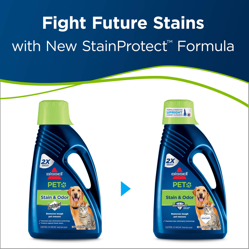 BISSELL 2X Pet Stain & Odor Full Size Machine Formula, 60 ounces, 99K52