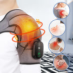 Cordless Shoulder Heating Pad, Heated Shoulder Wrap with Vibration, Shoulder Massager Heated Shoulder Brace for Women Men, FSA Approved Products