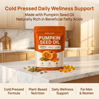 EVERVISION Molana Pumpkin Seed Oil Capsules – Cold Pressed Pumpkin Seed Oil Softgels, Daily Use for Adults, 180 Count (1 Pack)