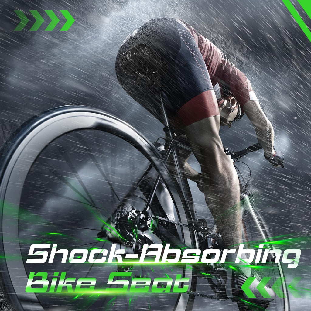 Zacro Bike Seat Cushion - Gel Padded Cover for Men Women Comfort, Extra Soft Exercise Bicycle Compatible with Peloton, Stationary or Cruiser Seats
