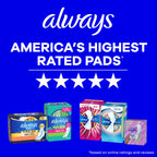 Always Infinity FlexFoam Pads for Women, Size 2, Heavy Pad with Wings, Unscented, Up to Zero Feel, Zero Leaks, 96 Count (3 Packs of 32)
