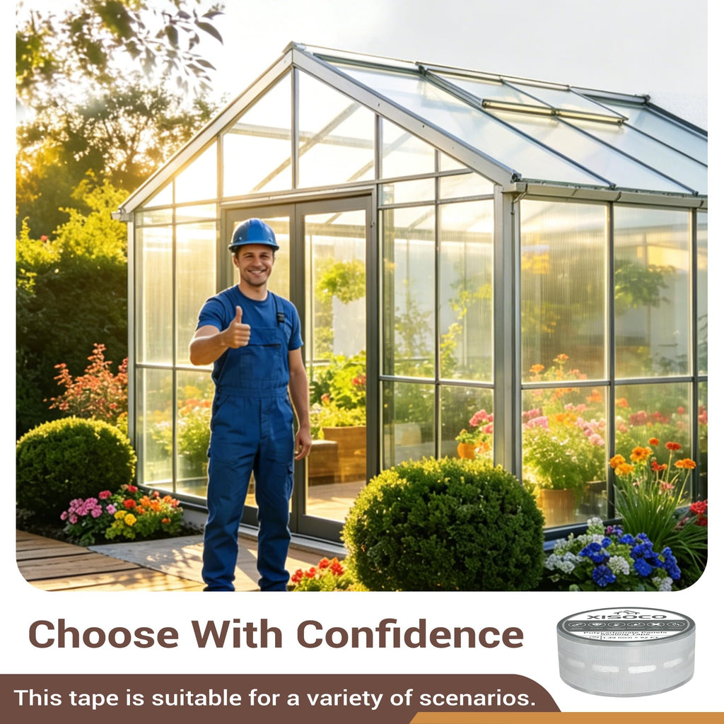 XISOCO 1.49 Inch × 82 FT Greenhouse Sealing Tape