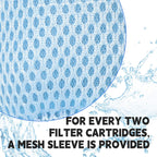 Lucasou 60% Denser Filter, High-Efficiency Screw-in Hot Tub spa Filters Replacement Compatible with All Relxtime, Aleko, Wejoy, Aquaspa Hot Tubs & Other Spas(8 Filters + 4 Filter Bags)