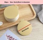 YYaaloa 3.15 Inch Mini Round Golden Cake Boards 50pcs Mousse Cupcake Base Paper Plates Circle Dessert Board (Gold 3inch 50pcs)