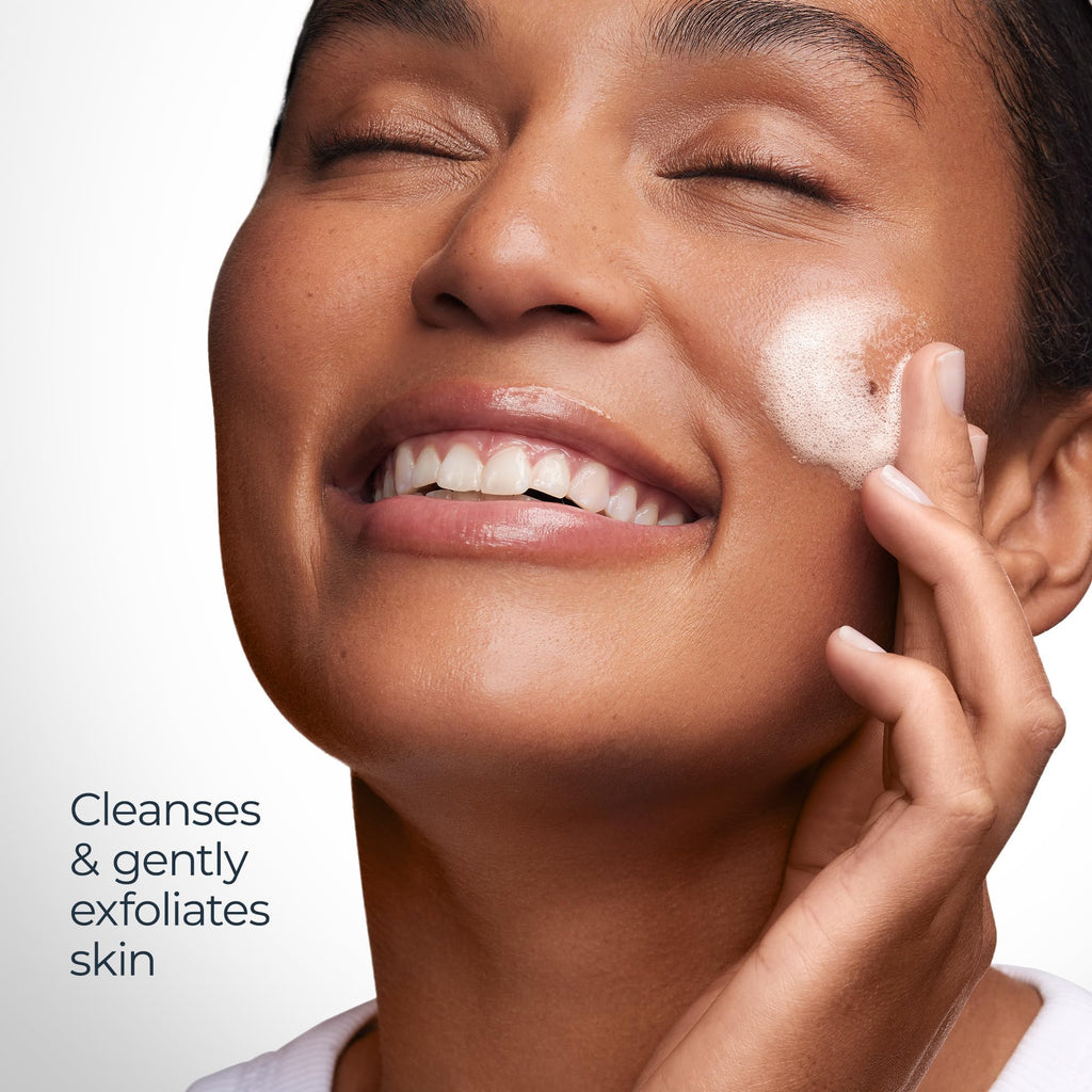 Eucerin Radiant Tone Face Cleanser Gel with 2% Exfoliating AHA Complex, Gentle Face Wash Improves Skin Clarity and Boosts Radiance, All Skin Types, 6.8 Fl Oz Bottle