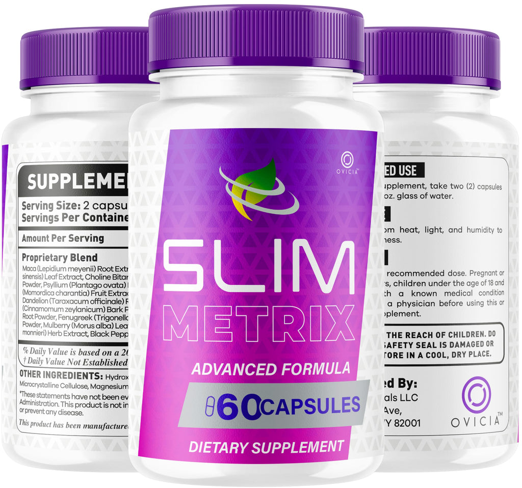 (2 Pack) Slim Metrix Pills - Official Slim Metrix Advanced Formula with All Natural Ingredients, SlimMetrix Advanced Capsules for Wellness & Overall Health Support, 120 Capsules for 2 Months