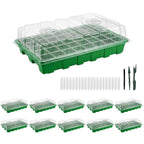 Gardzen 10 Pack 40 Cell BPA Free Seed Starter Tray Kit
