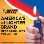 BIC Maxi Pocket Lighter, Special Edition Vacation Collection, Assorted Unique Lighter Designs, 8 Count Pack of Lighters