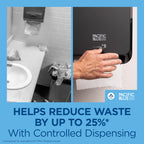 Pacific Blue Ultra 8" High-Capacity Automated Touchless Paper Towel Dispenser Starter Kit by GP PRO (Georgia-Pacific), Black Dispenser (59590) 1 White Towel Roll (26491)