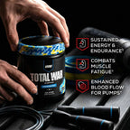 REDCON1 Total War Pre Workout Powder | Blue Lemonade | 320mg Caffeine + Citrulline Malate + Beta Alanine (30 Servings)