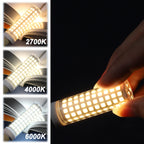 ALIDE E12 100 Watt Equivalent LED Candelabra Bulbs C7,Non-dimmable,2700K Warm White,1200LM T6 E12 10W LED Ceil Fan Light Bulbs for Chandelier Pendant Lighting,5 Pack