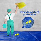 Tarp 20x20 ft 100% Waterproof Uv Resistant High Durability Multipurpose 5mil Blue Tarp for Covering Courtyards, Cars, Camping, Gardens, Pet Nests -by MVPNET