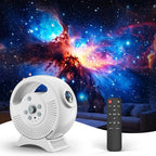 Rossetta 3D Galaxy Projector, 60 Scenes Adjustable Focal Planetarium Projector with Bluetooth Speaker, Timer & Remote Control, Ceiling Projector for Bedroom, Kids Room, Party, Gift for Kids & Adults