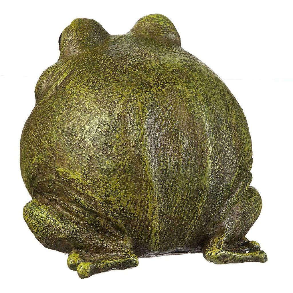 Evergreen Garden Cute Portly Frog 6" Tall Outdoor Statue and Secret Key Holder | Weatherproof and Outdoor Safe | Garden Sculpture | Porch Garage or Patio Home Decor